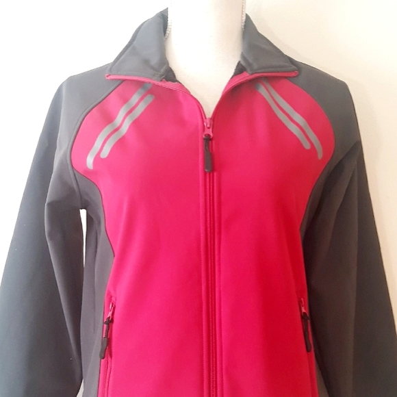 Avia Gray and Pink Fleece Lined Activewear Jacket - Size Small - Picture 2 of 13